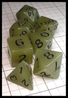 Dice : Dice - Dice Sets - Translucent Olive Green with Black Numerals - Temu Apr 2024